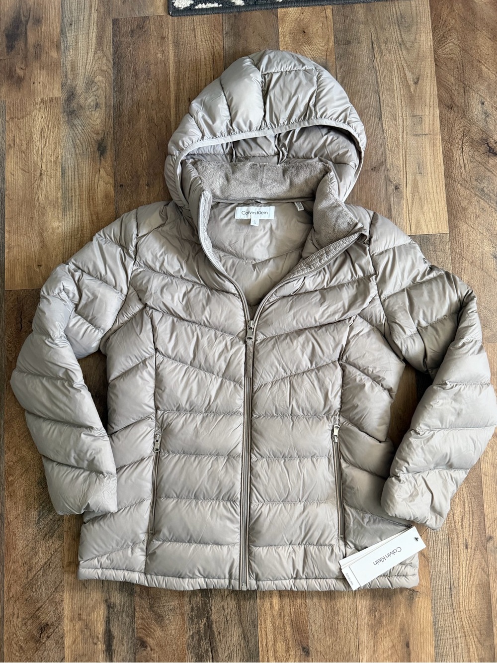 Calvin Klein Premium Down Puffer Jacket Womens Large - Picture 1 of 7